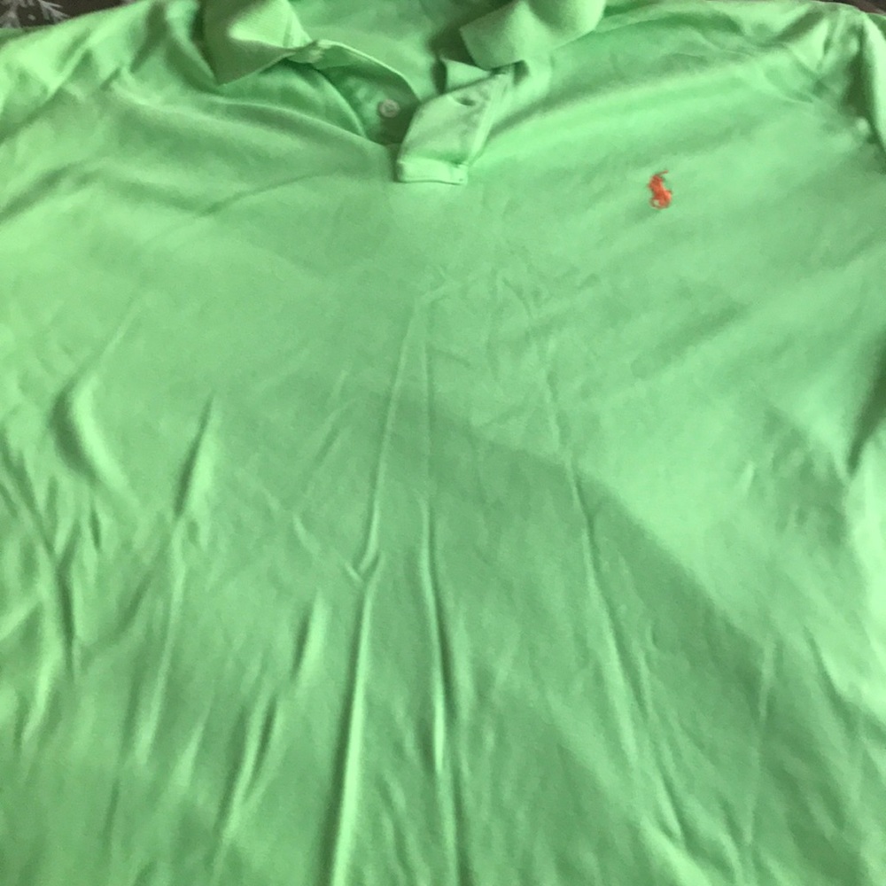 Lime green Ralph Lauren polo shirt